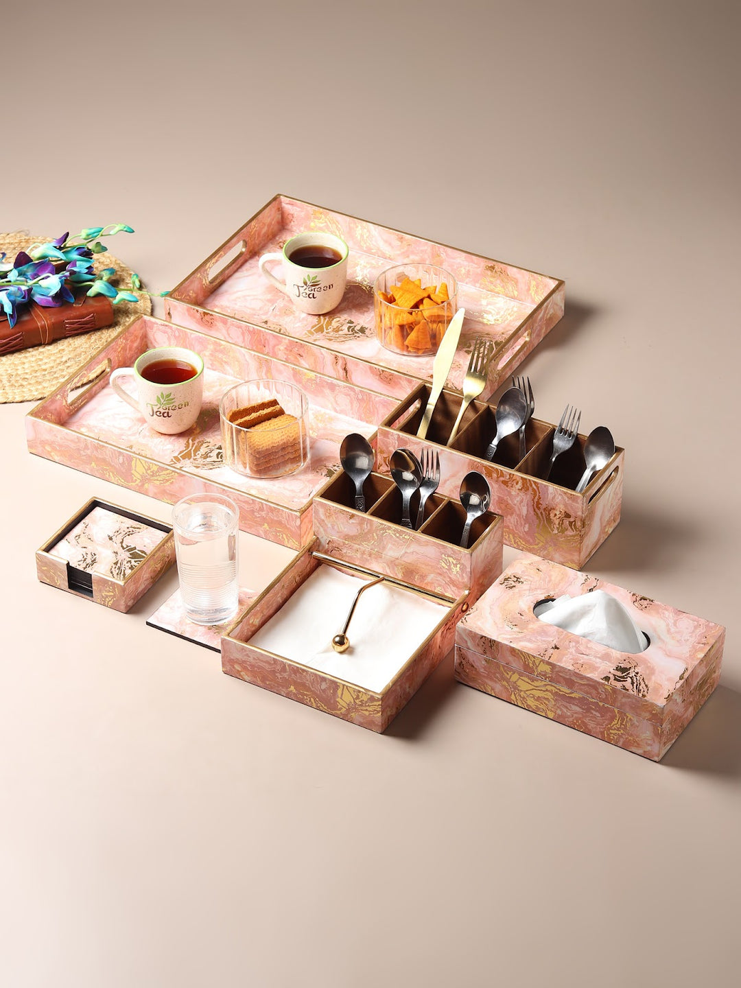 Expobazaar Rosa Perlino Cutlery holder