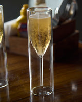 Double Wall Champagne Glass in double-wall glass, 100 ml