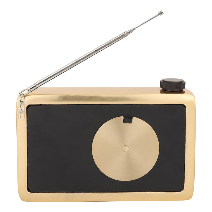 Expobazaar Broadcaster Table Clock in Gold