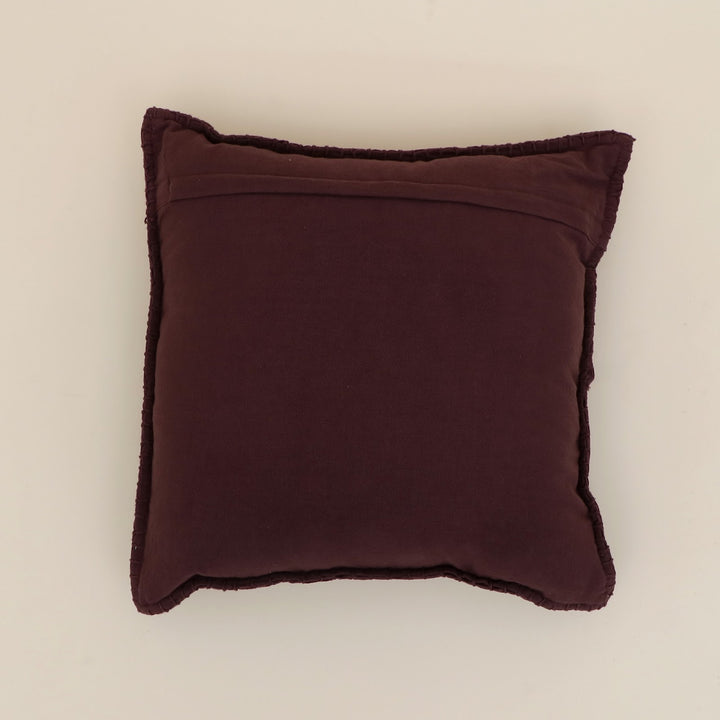 Russet Velvet Blanket Stitch Cushion, View 3