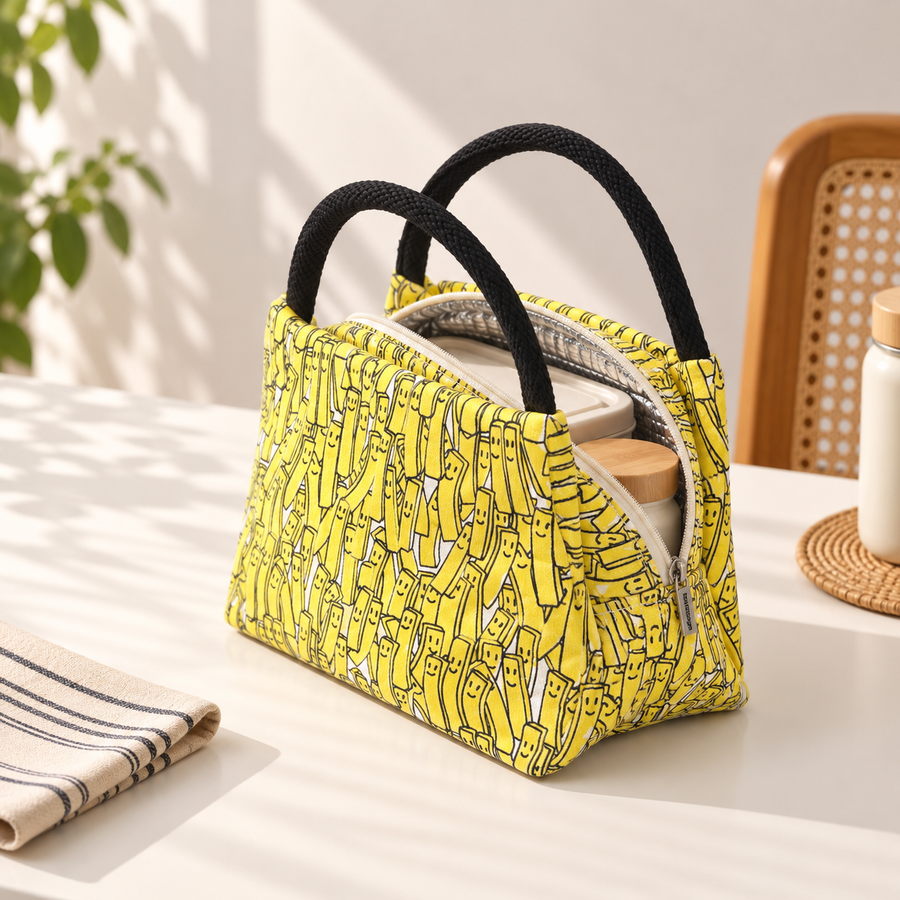 Thermal Insulated Lunch Bag, Allover Print, View 6