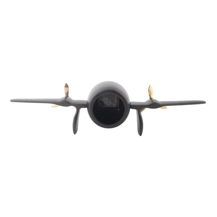 Expobazaar Skyward's Black Iron Table Clock