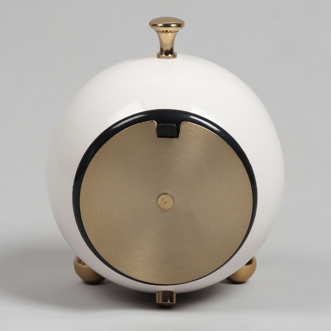Expobazaar Sphere TimeKeeper table clock in White