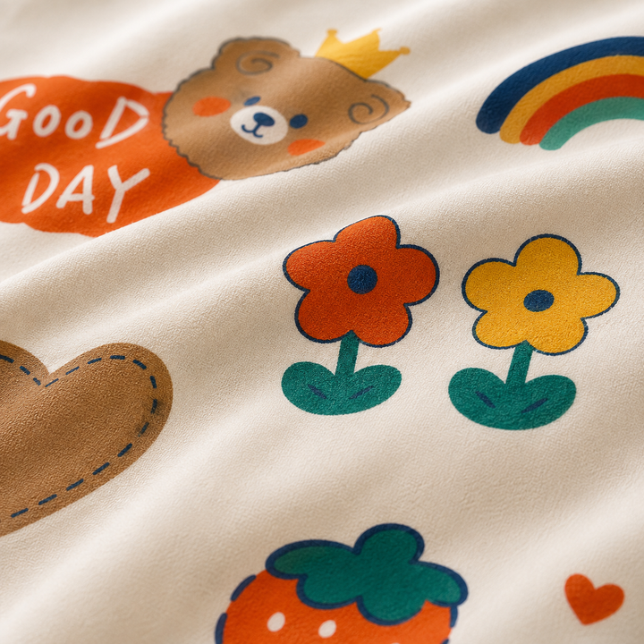Kids Playful Rainbow Print Bedsheet