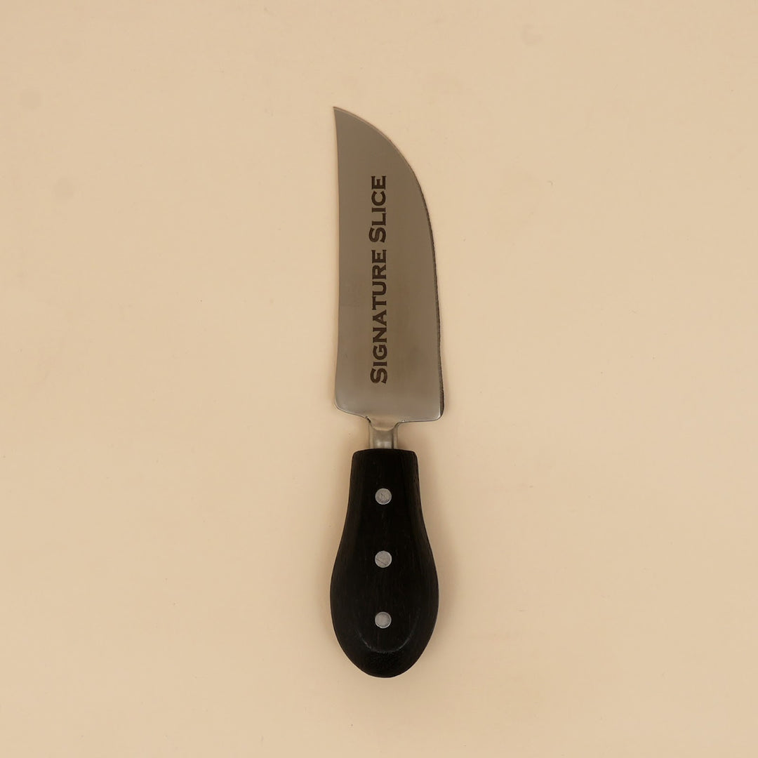 Cheese knife and spreader serving set