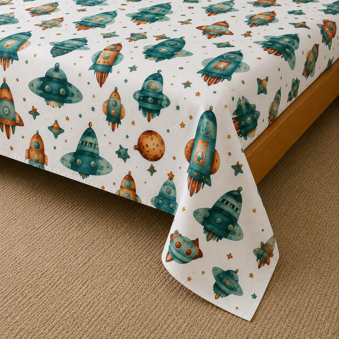 Kids Bright Animal Print Bedsheet