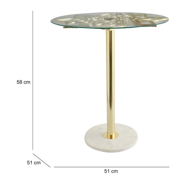 Expobazaar Eden's Flower - Gold Side Table