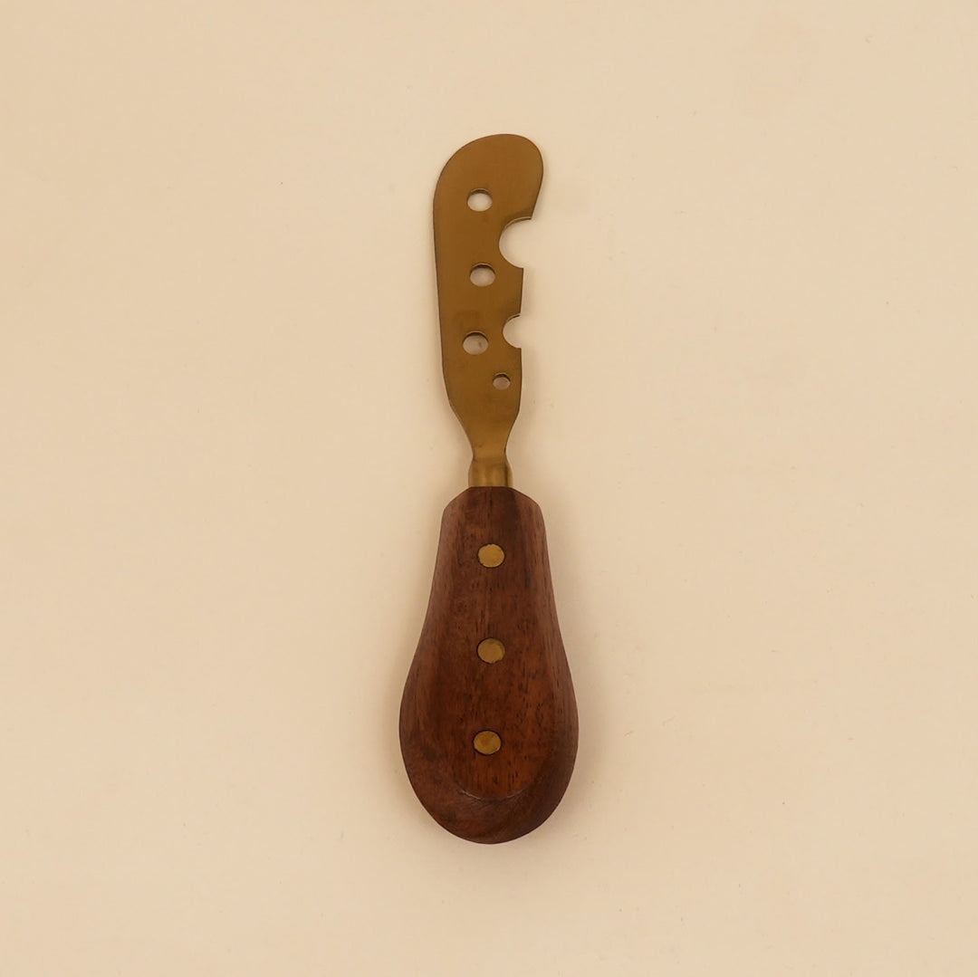 Cheese knife and spreader serving set