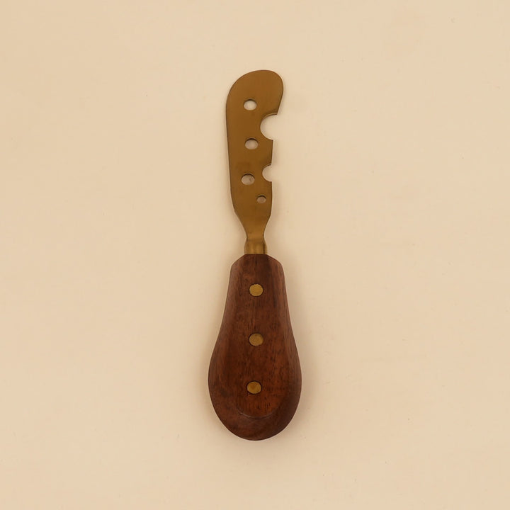 Cheese knife and spreader serving set