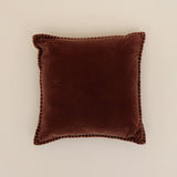 Clay Velvet Blanket Stitch Cushion
