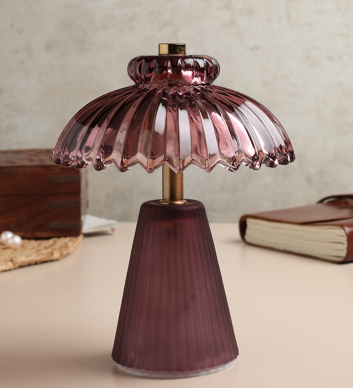 Cressa Crystelle Sculpted Glass Table Lamp Style 2 view 1