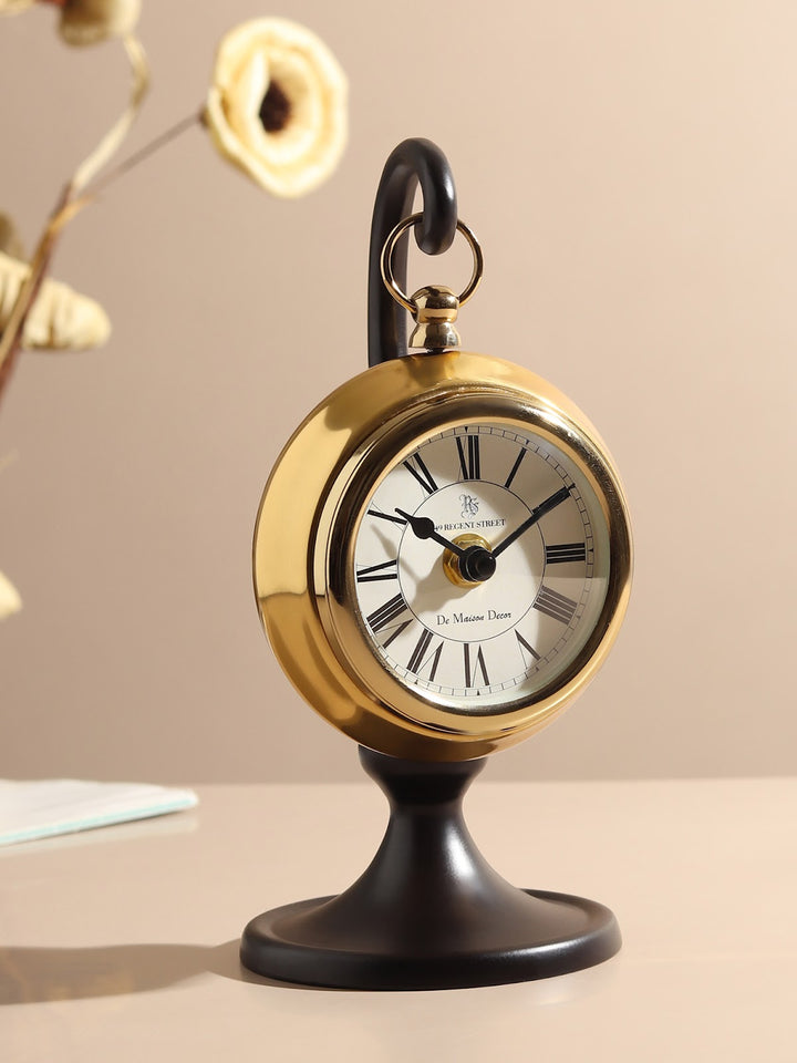 Expobazaar Seishi Gold Table Clock