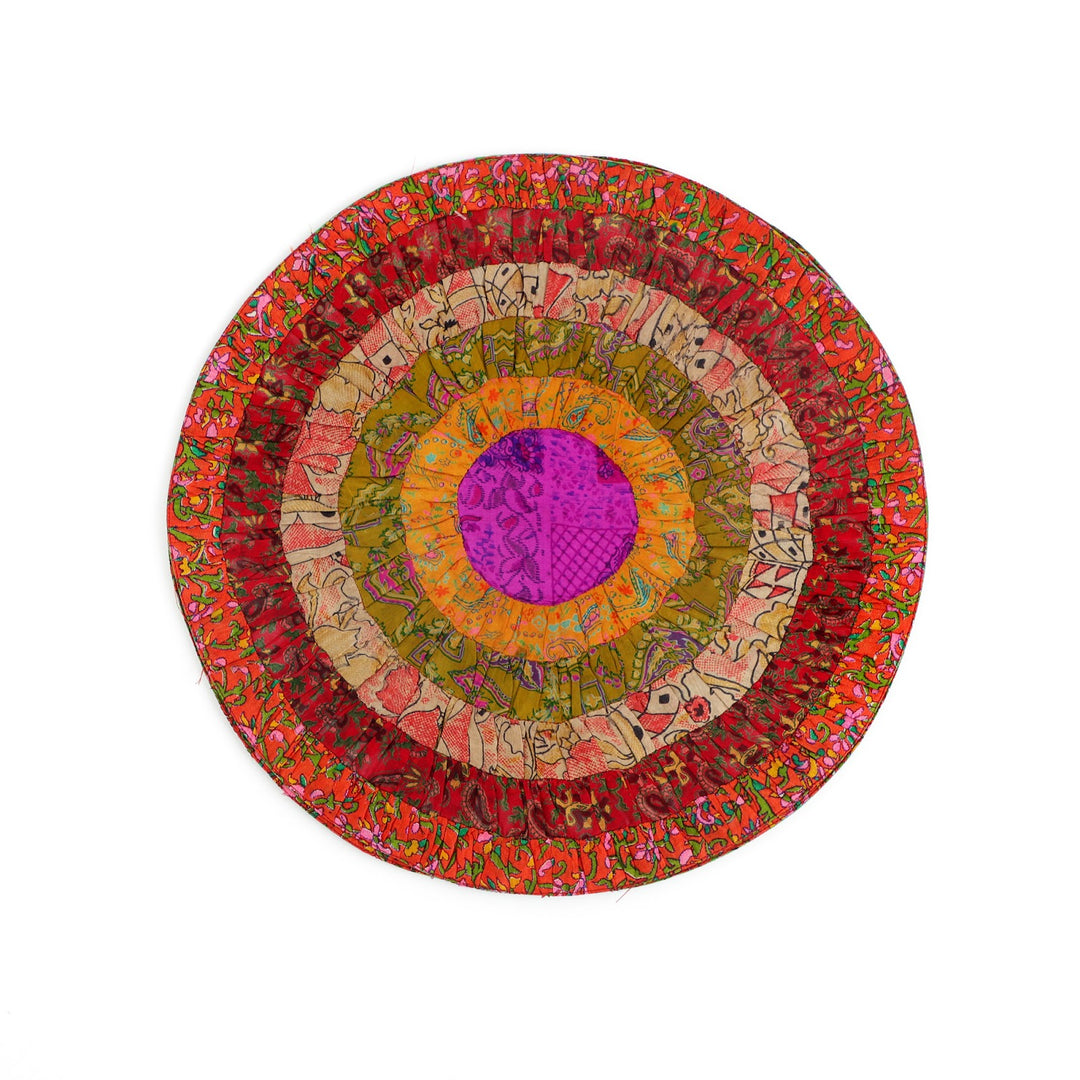 Silk Round Table Mat Set of 2, view 8