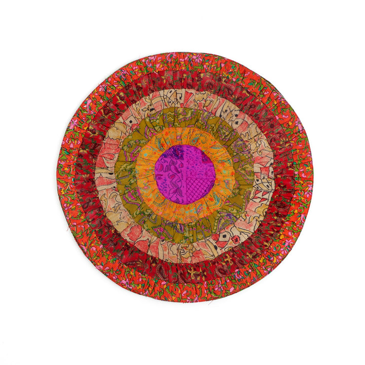 Silk Round Table Mat Set of 2, view 8