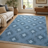 Expobazaar handwoven wool patch kilim rug VCD-10050