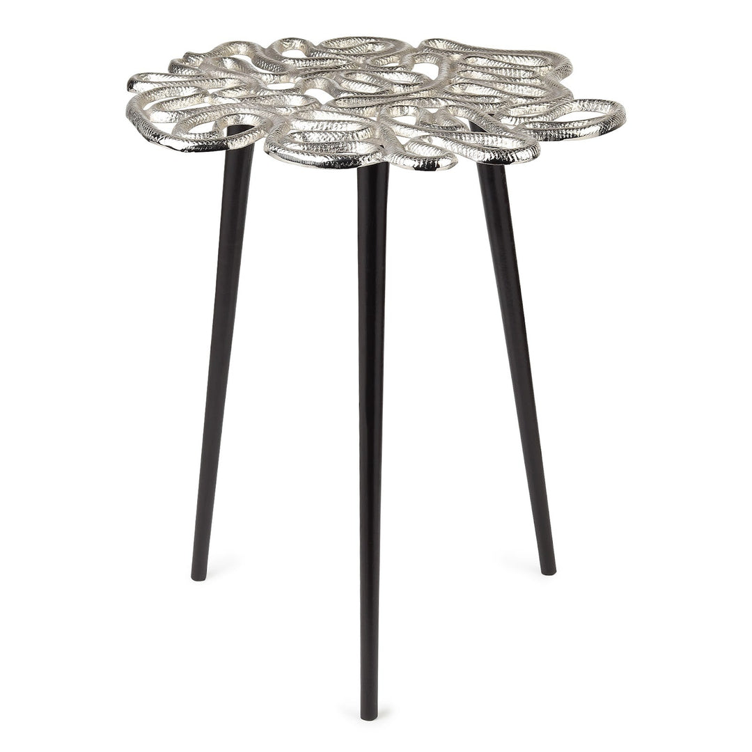 Expobazaar Sliitherin's end Table in Silver