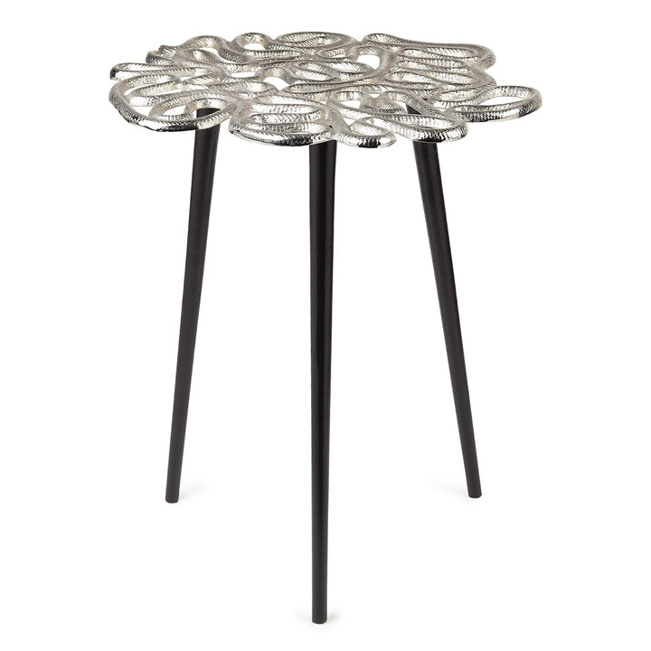 Expobazaar Sliitherin's end Table in Silver