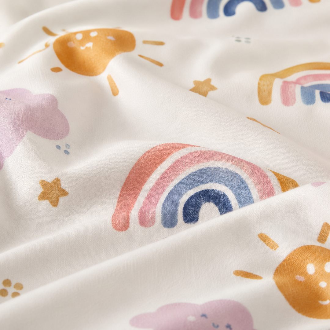Kids Playful Space Print Bedsheet