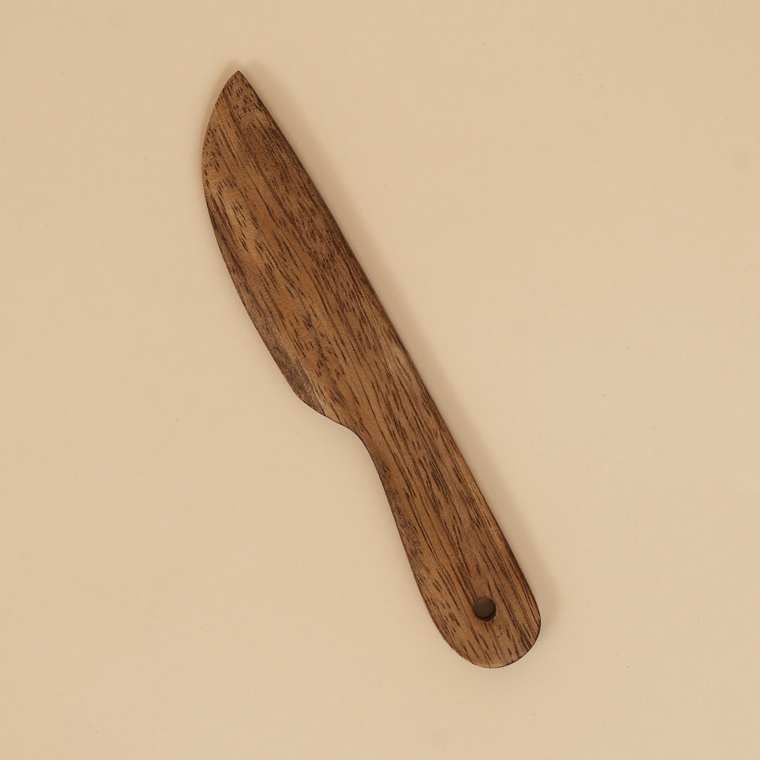 Mini mango wood cheese board with knife