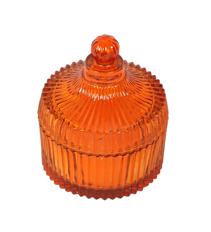 Expobazaar Elara Amber Ember Candle in Jar