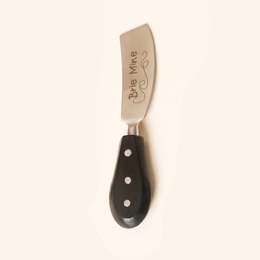 Cheese knife and spreader serving set