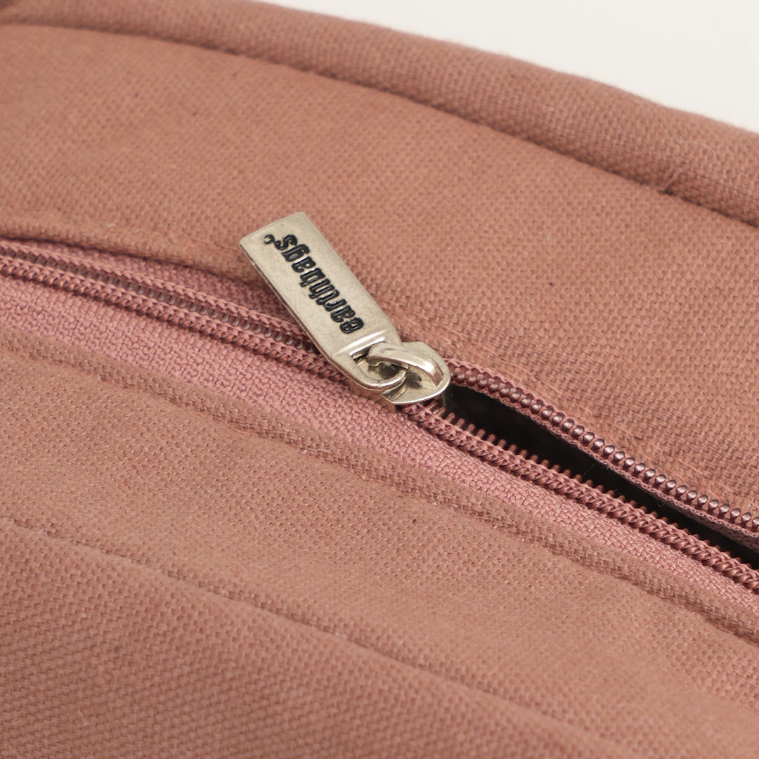 Thermal Insulated Canvas Lunch Bag, Rust Brown, View 3