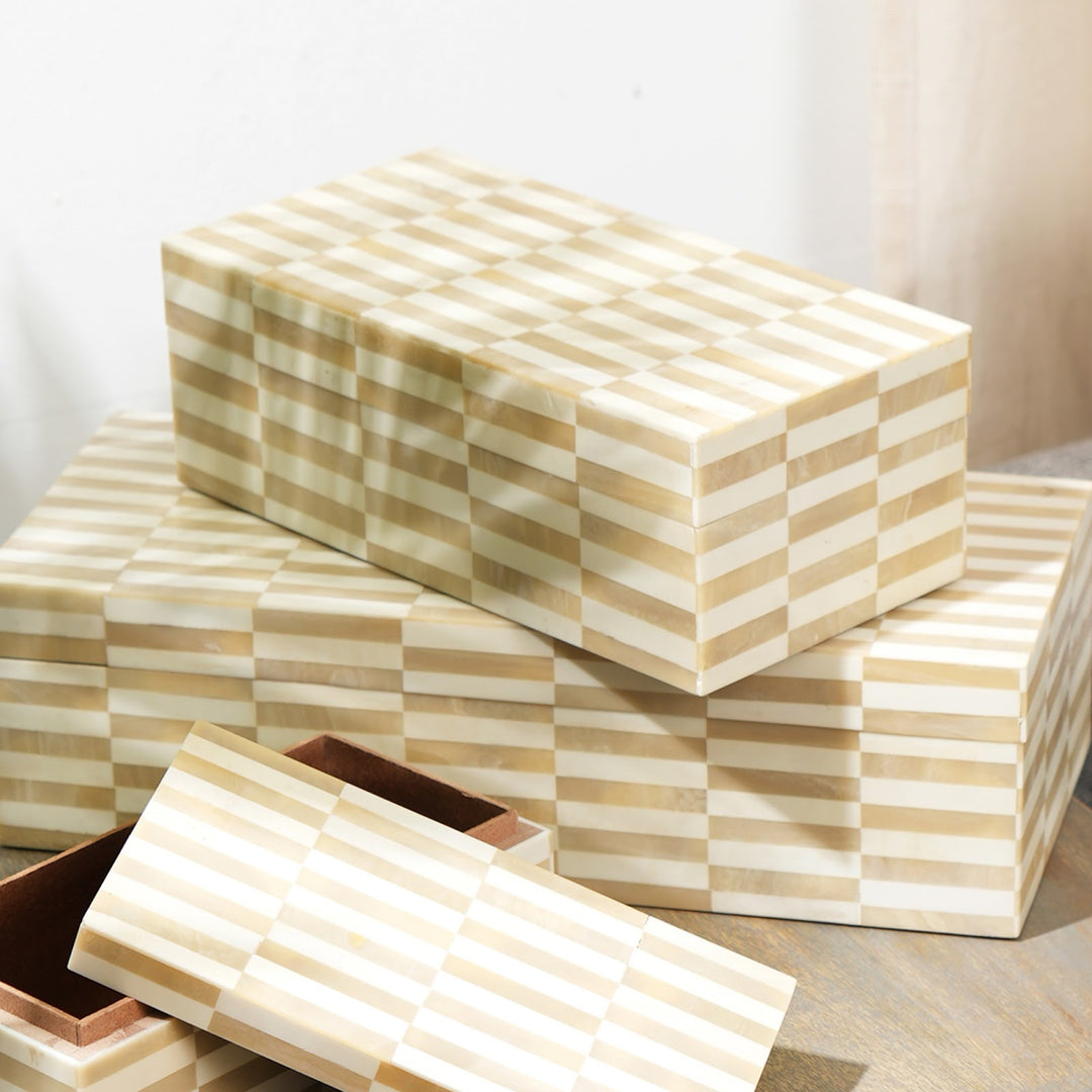 Ivory Inlay Decorative Storage Box Medium