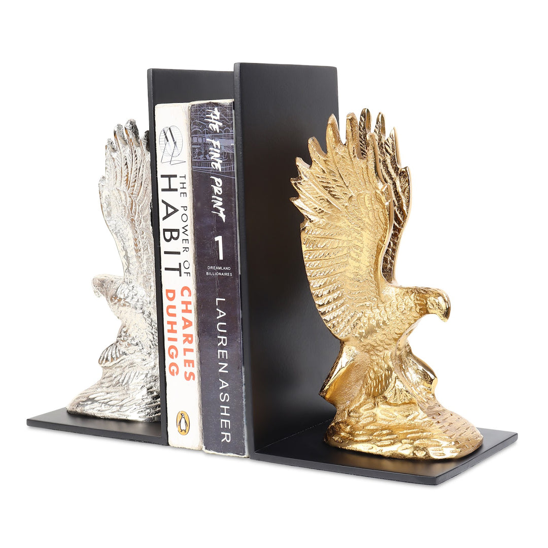 Expobazaar The Helion Pair Bookend Gold & Silver