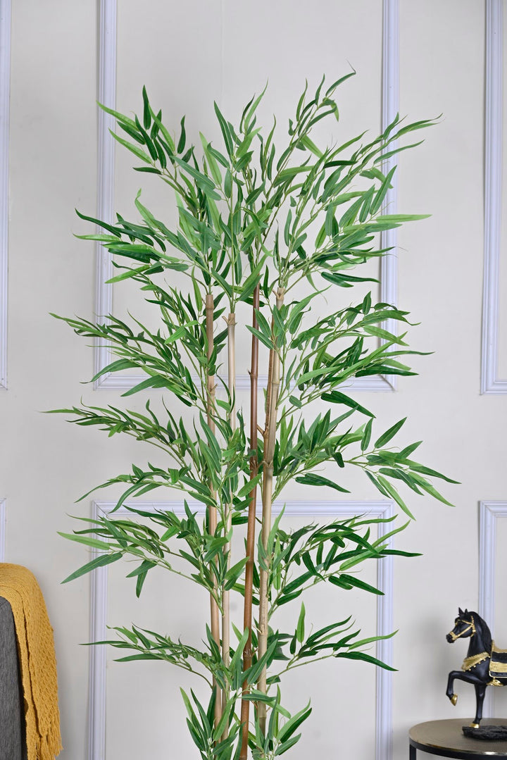 Expobazaar Premium Artificial Bamboo Plant for Modern Home Décor With Pot