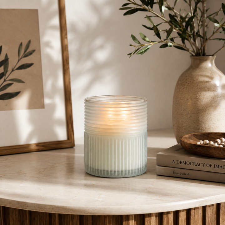 Glass Candle Holder, Sky