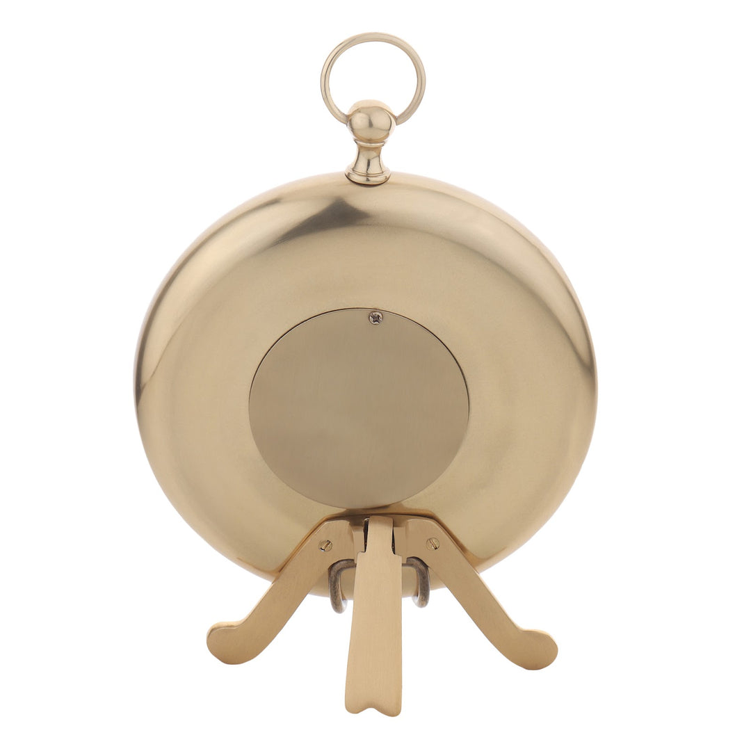 Expobazaar Regal Gold Aluminium Table Clock