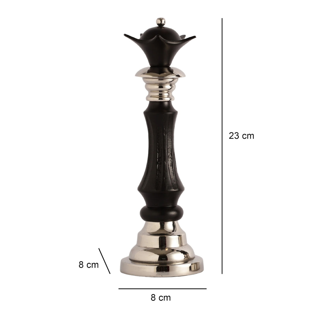 Expobazaar Regina Victoris Silver Black Queen Chess