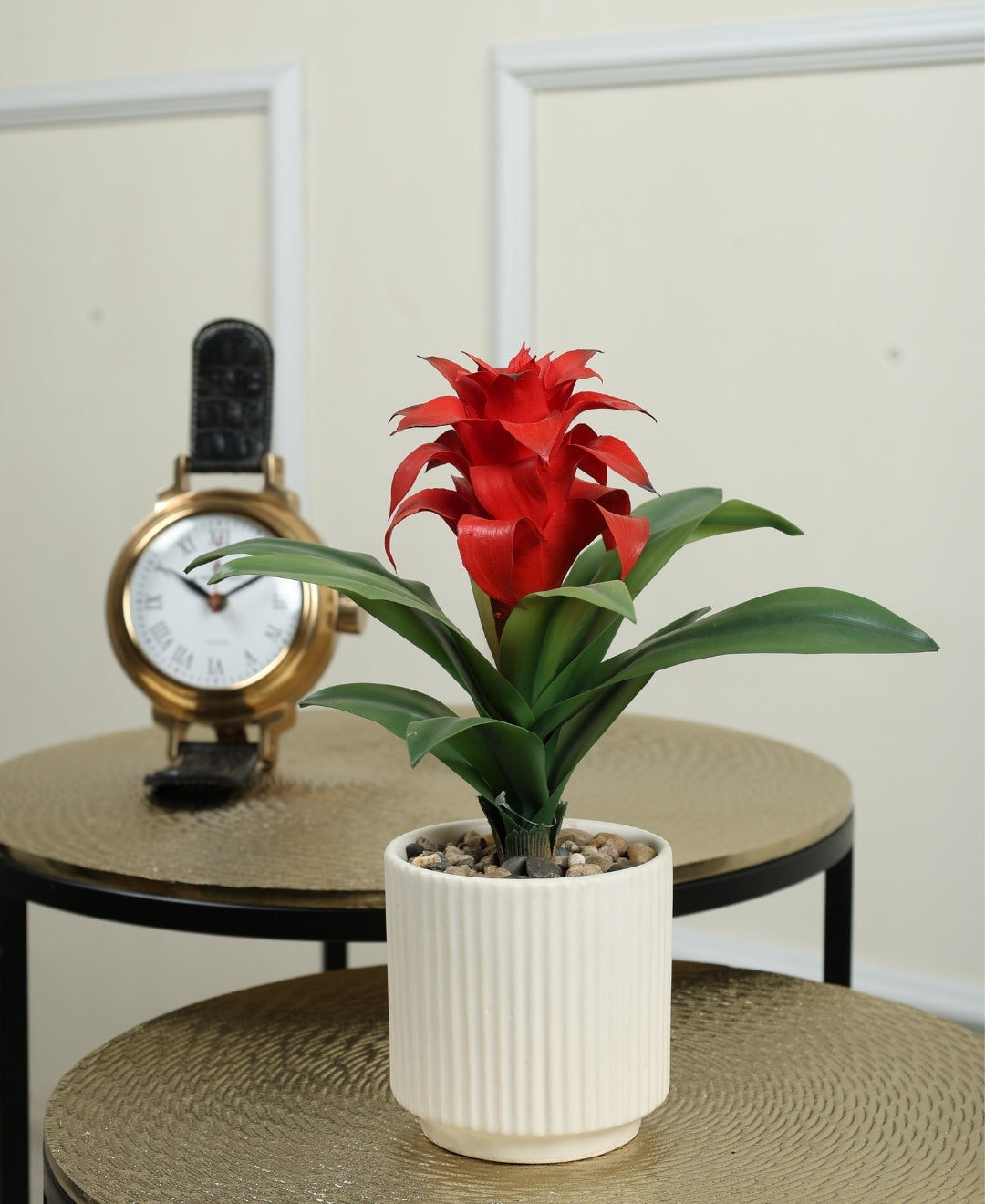 Expobazaar Artificial Bromeliad Flower Bonsai for Elegant Decor
