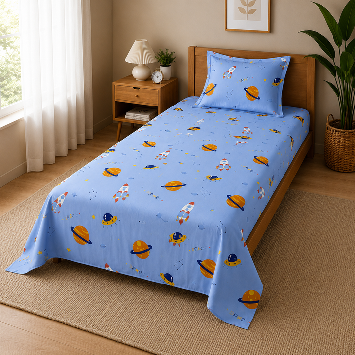 Kids Dreamy Animal Print Bedsheet