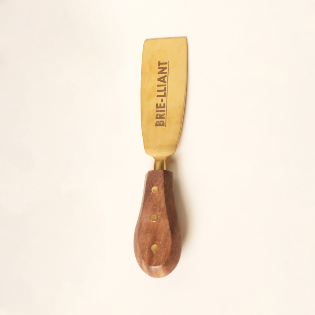 Cheese knife and spreader serving set
