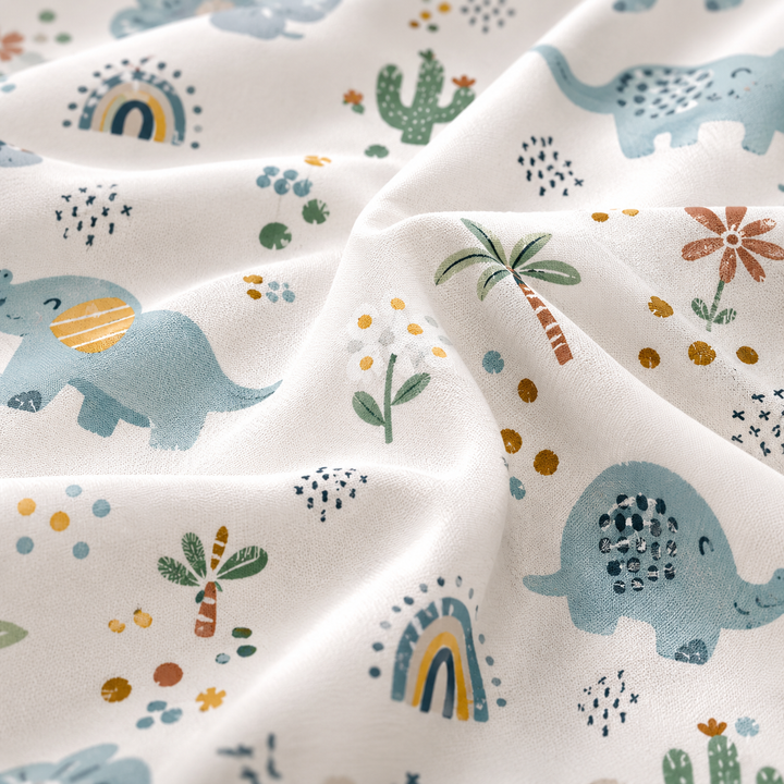 Kids Playful Duck Print Bedsheet