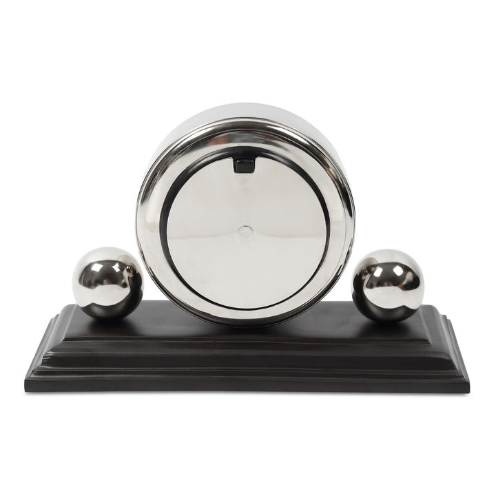 Expobazaar Orbitron table clock in silver