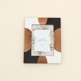 Arc Pattern Wood Inlay 5x7 Photo Frame handcrafted in India