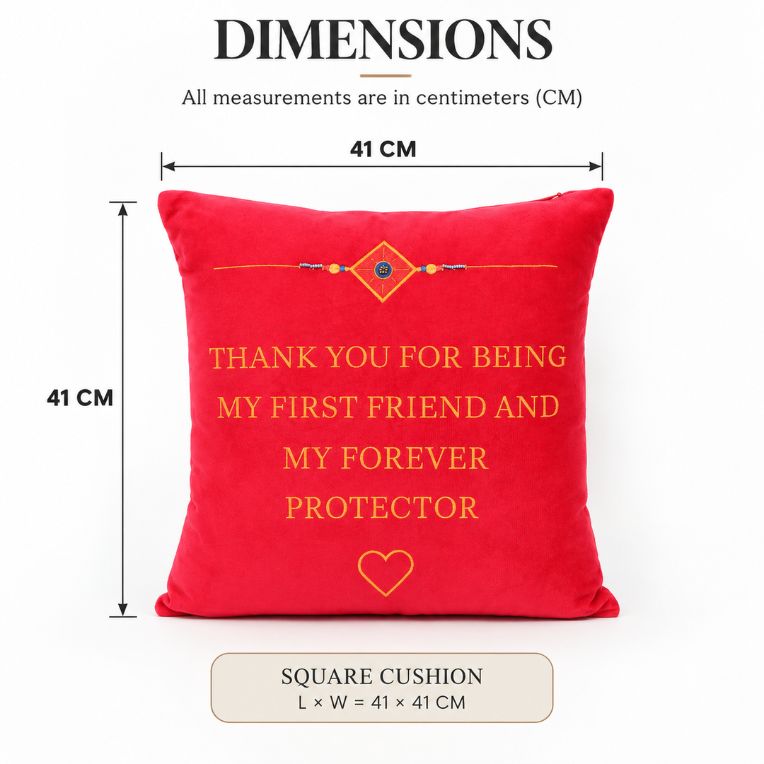 Sibling Quote Velvet Cushion 41 x 41 cm, Thank You, view 5