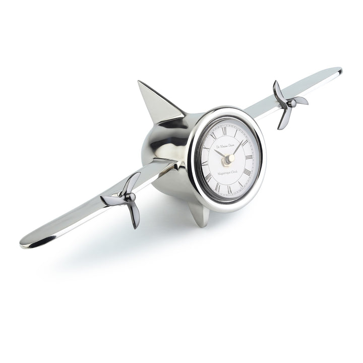 Expobazaar Jettison Table Clock In Silver
