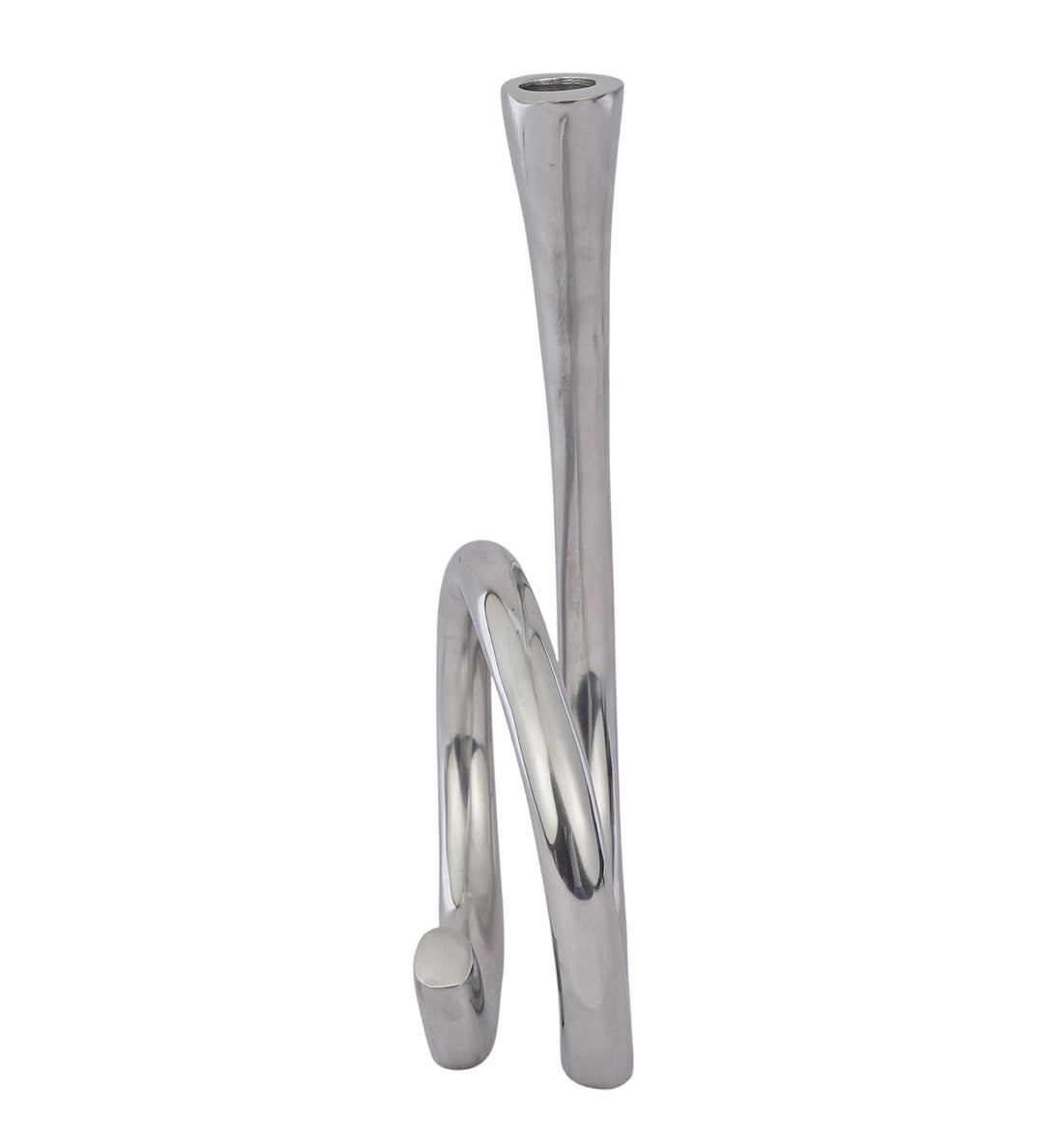 Expobazaar Flame Twisted Candle Holder Silver
