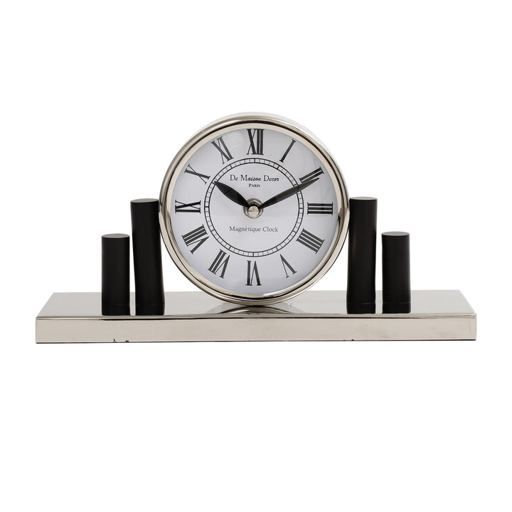 Expobazaar Harbor Hour Clock In Silver