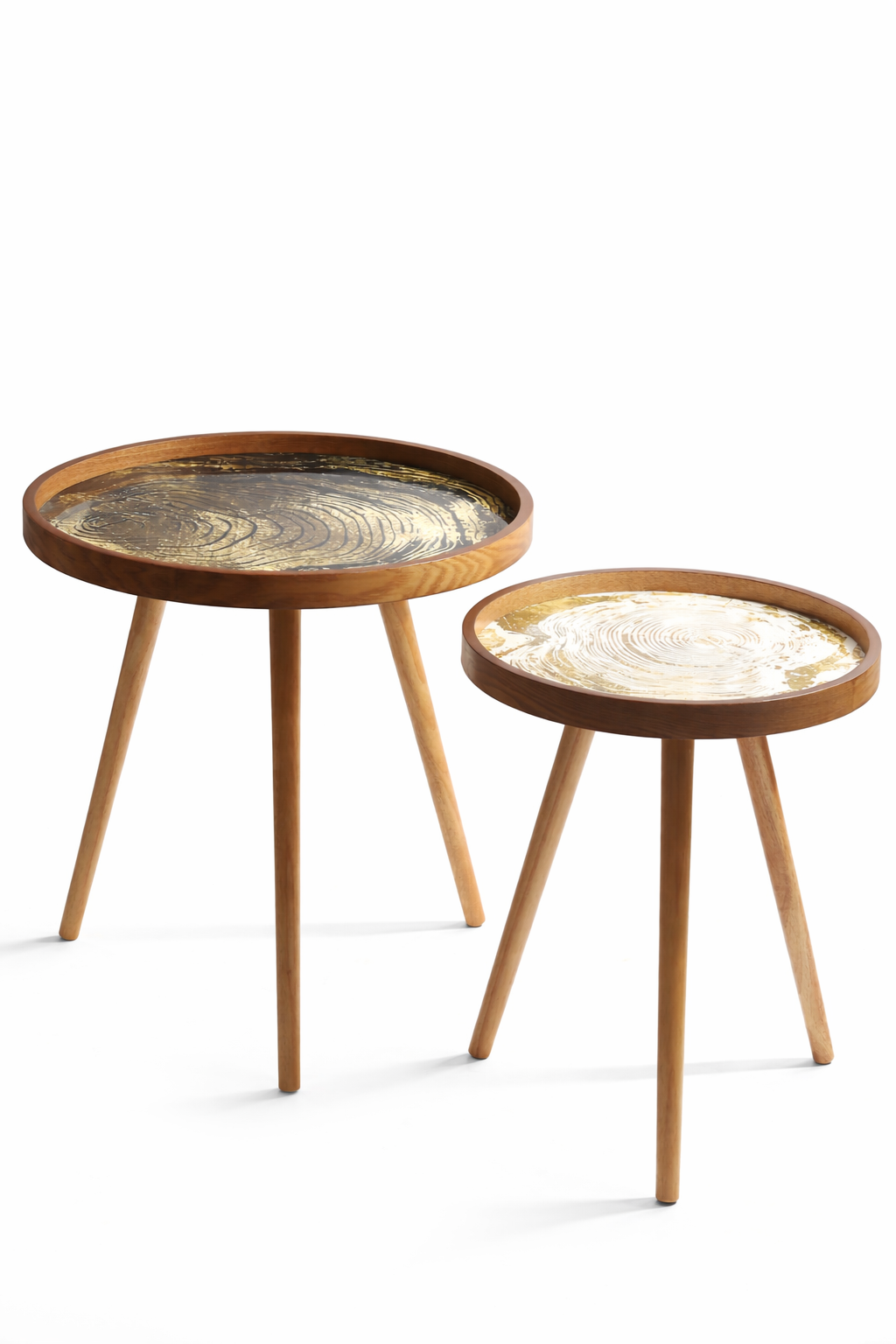 Expobazaar Oakveil Brown Table Set of 2