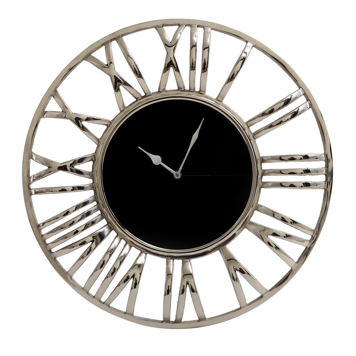 Expobazaar Black Round Wall Aether Clock