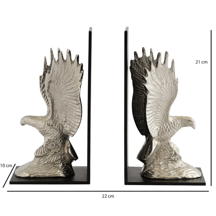 Expobazaar The Helion Pair Bookend Silver