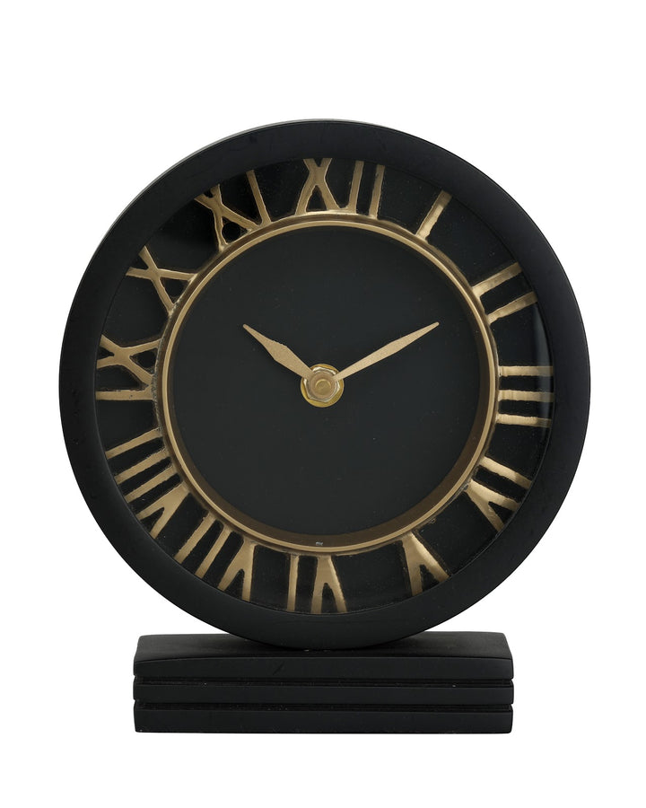 Expobazaar The Timepeice Black Table Clock