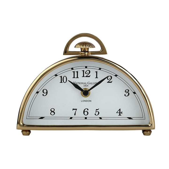 Expobazaar Luna Gold Aluminium Table Clock