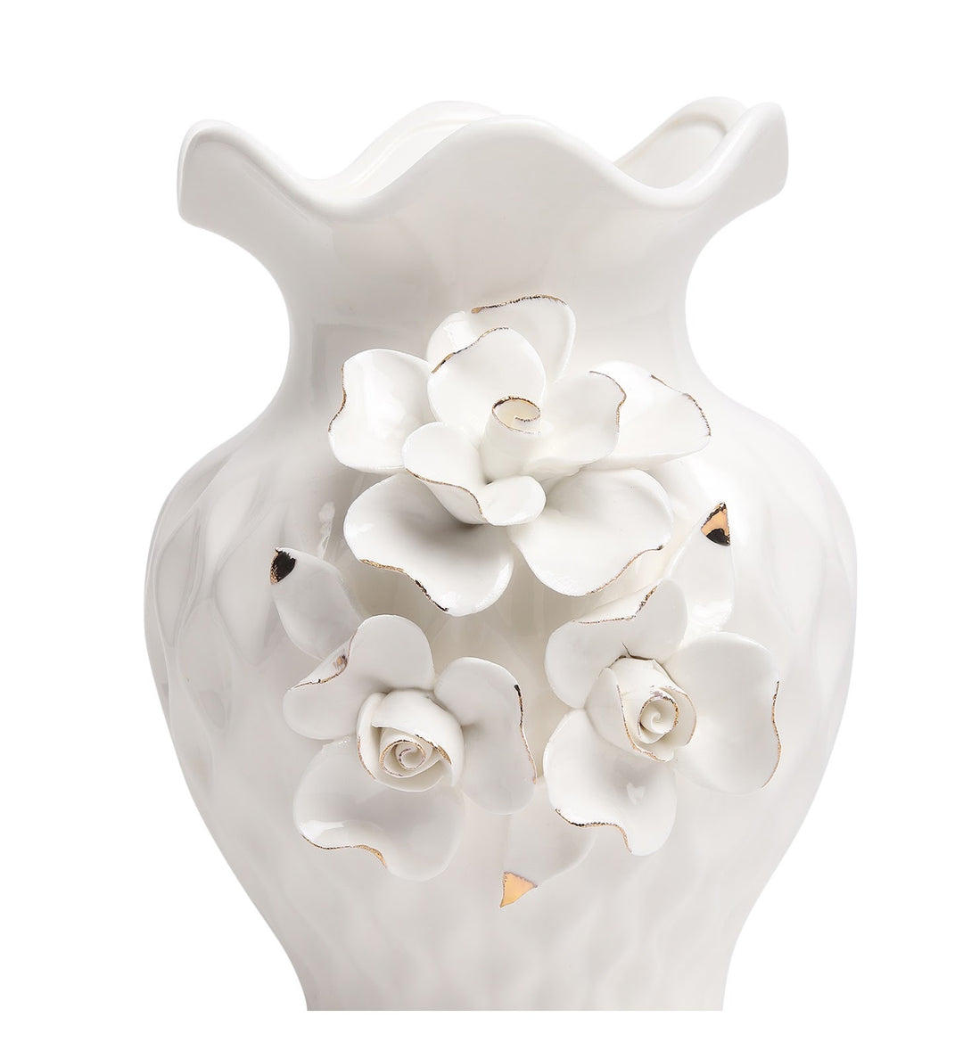 Odetta Fleur Three Blossom Porcelain Vase view 5