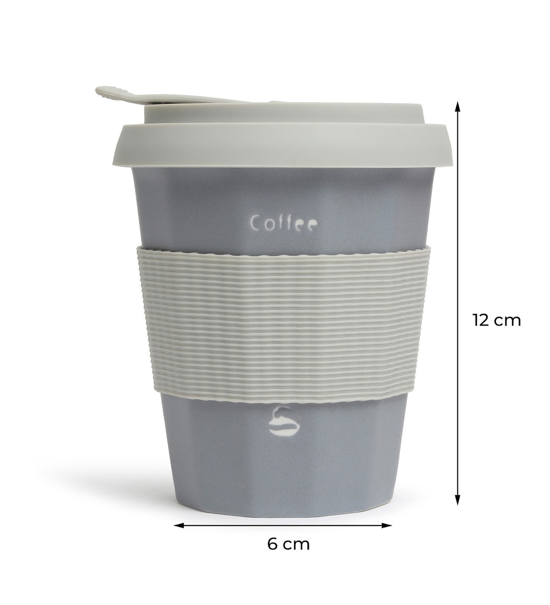 Milo Happy Ceramic Coffee Tumbler with Lid and Strap Blue view 3