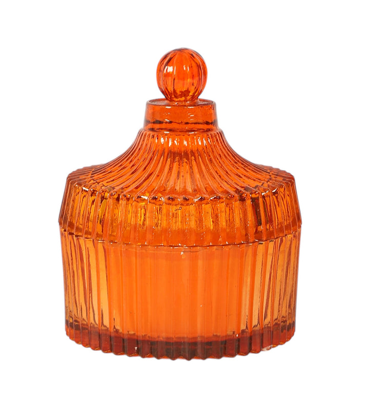 Expobazaar Elara Amber Ember Candle in Jar